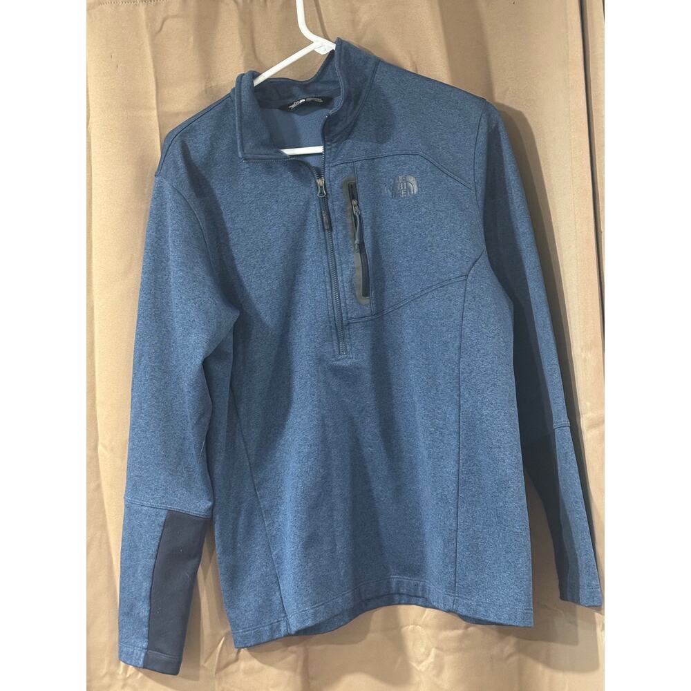The North Face Men's Blue Quarter-Zip Pullover Jacket Large